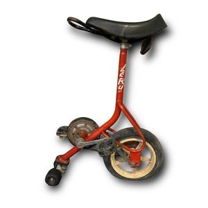 LeRun Industries Hybrid Vintage Skate Bike Bicycle 1980s MTV Red Unicycle Le Run